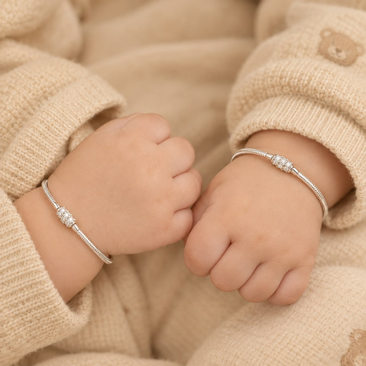 SILVER BABY BANGLE