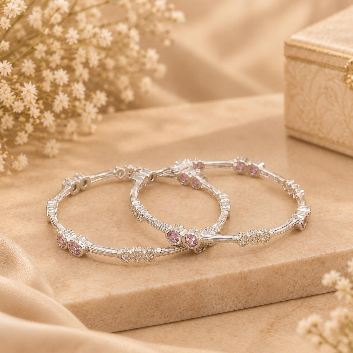 SILVER BABY BANGLE