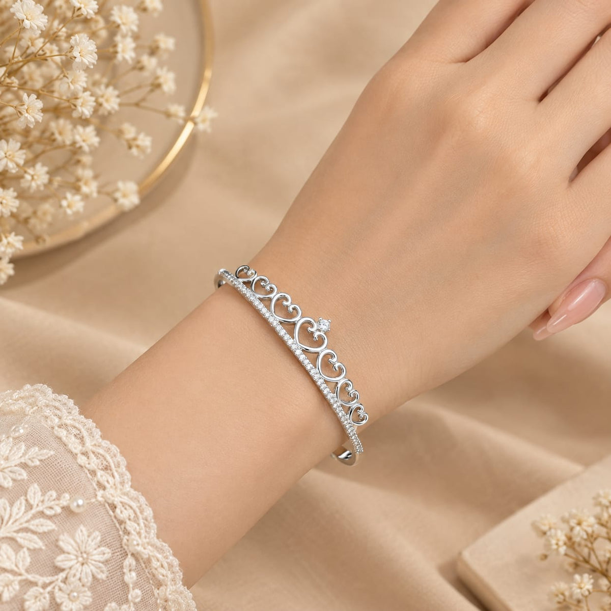 SILVER 92.5 KADA BRACELET