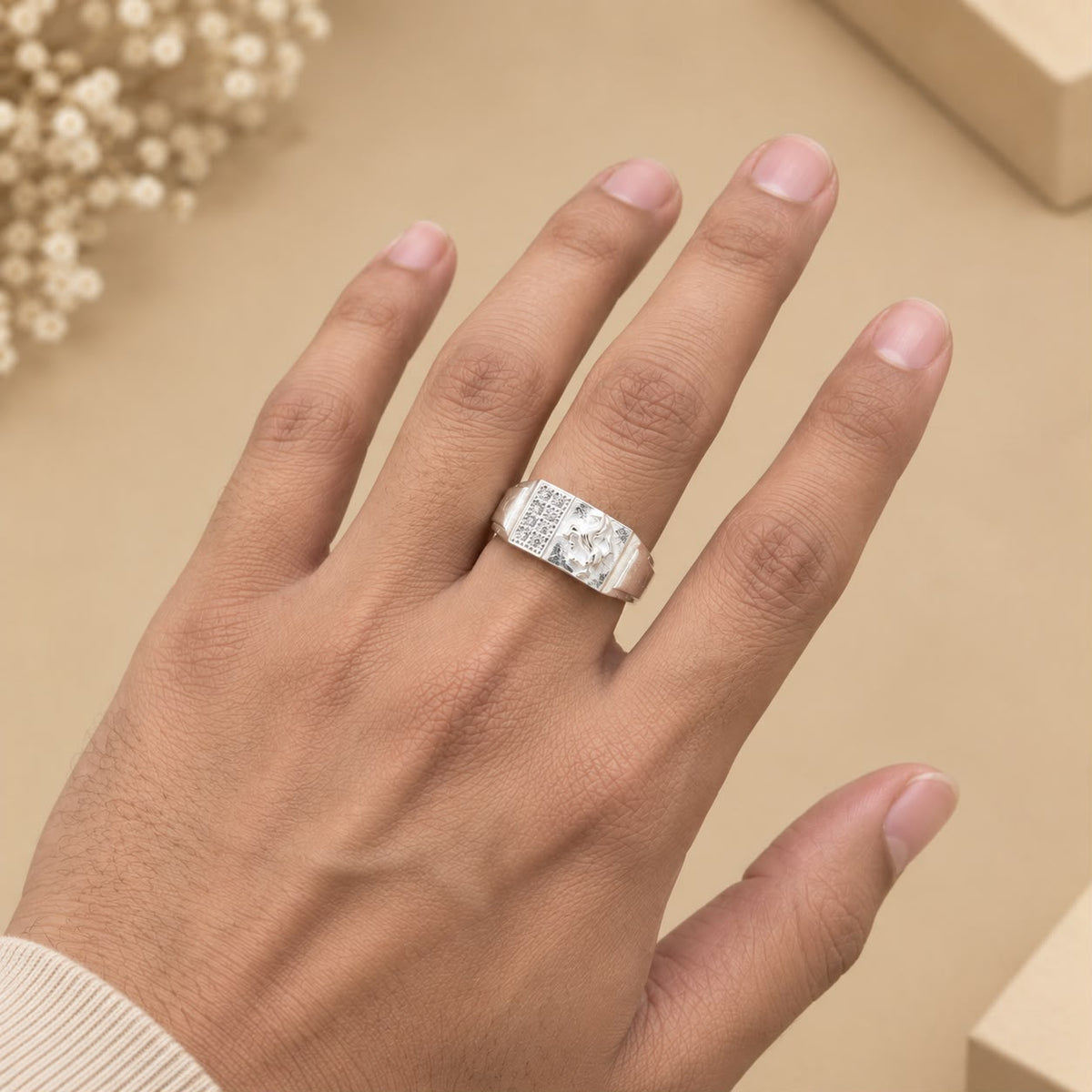 SILVER RING FOR MEN