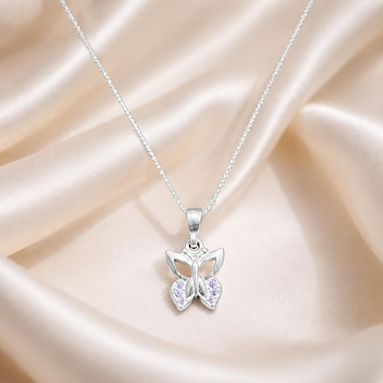 BUTTERFLY SILVER CHAIN PENDANT