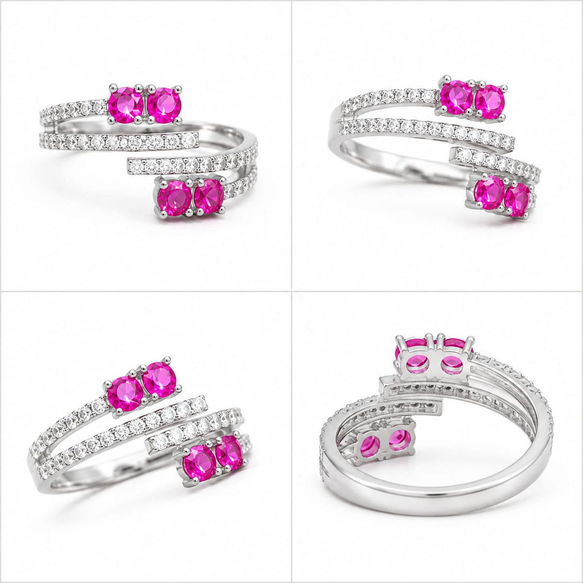 BEAUTIFUL SILVER 92.5 GIRLS RING
