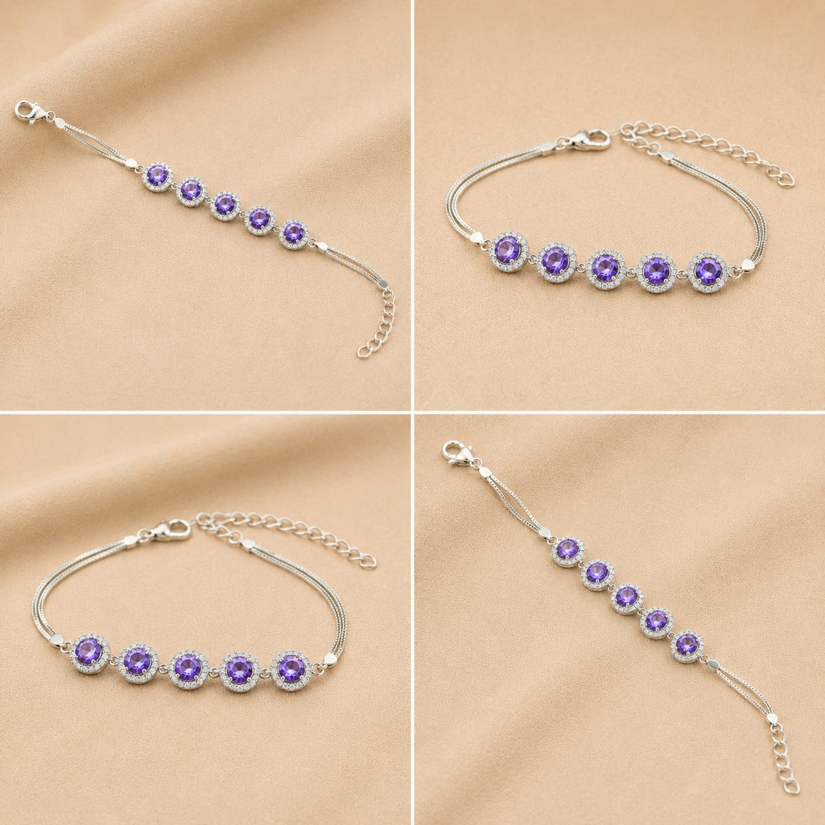 SHINING STONE SILVER 92.5 GIRLS BRACELET