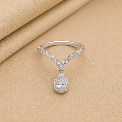 DROP STYLE SILVER 92.5 GIRLS RING