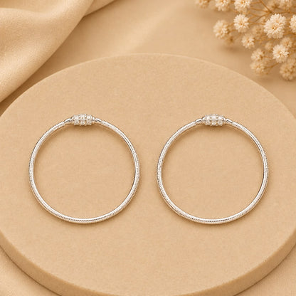 SILVER BABY BANGLE