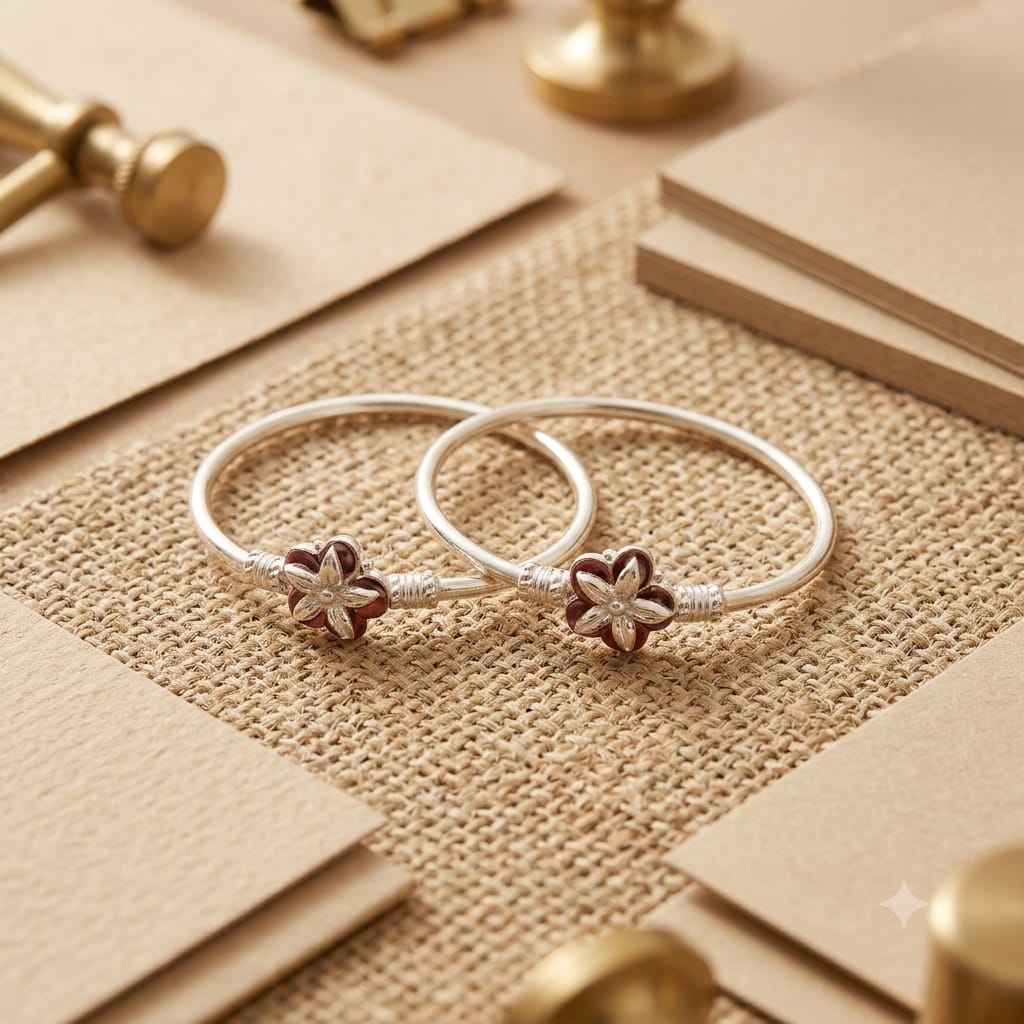 SILVER BABY BANGLE