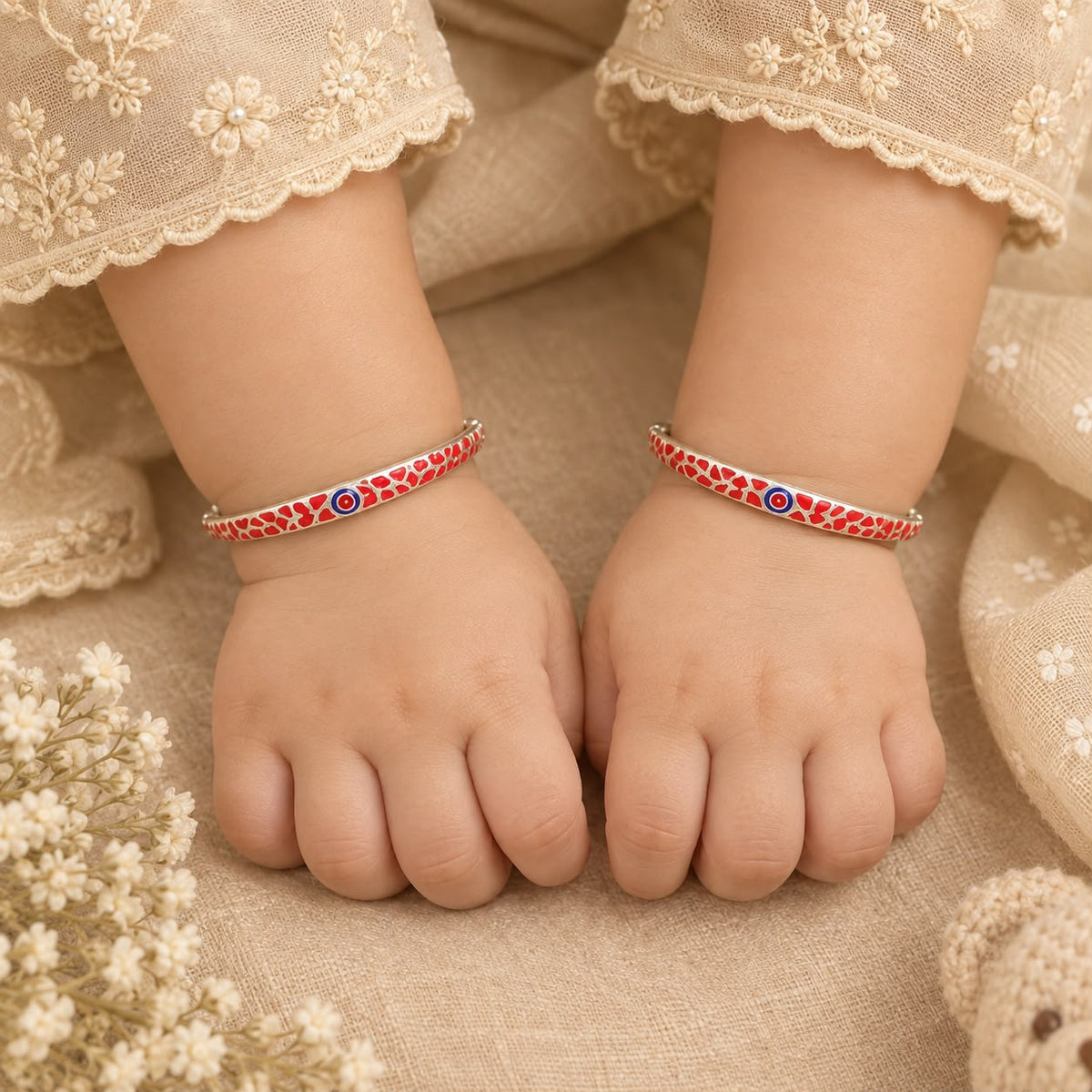 SILVER BABY BANGLE