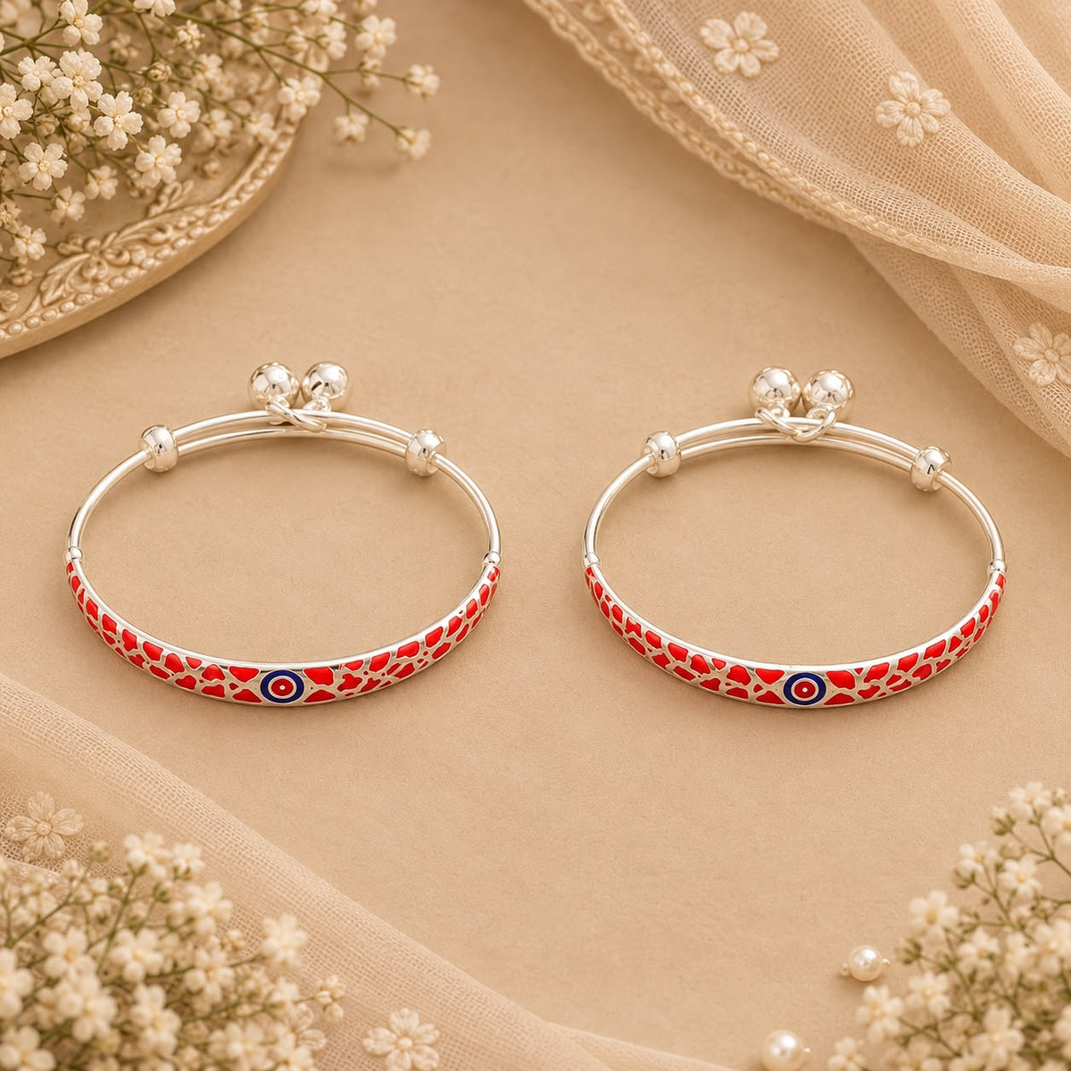 SILVER BABY BANGLE