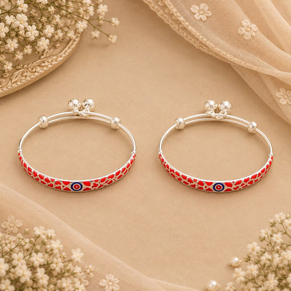 SILVER BABY BANGLE