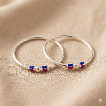 SILVER BABY BANGLE