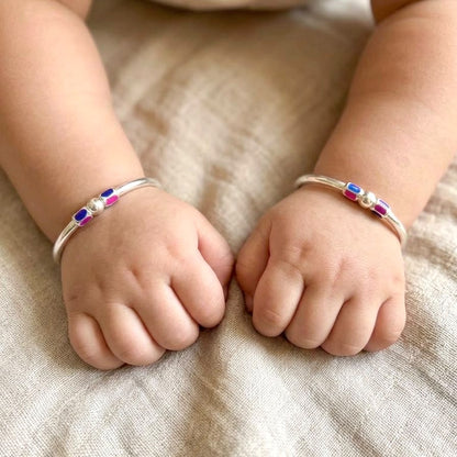 SILVER BABY BANGLE