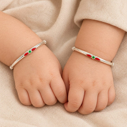 SILVER BABY BANGLE