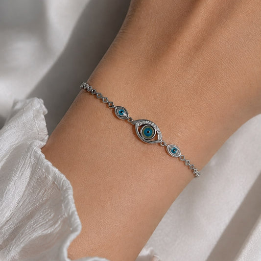 EVIL EYE SILVER 92.5 BRACELET