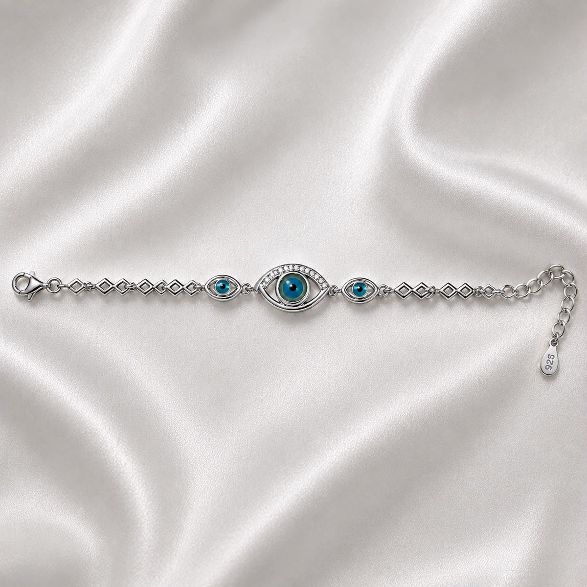 EVIL EYE SILVER 92.5 BRACELET