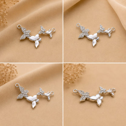 BUTTERFLY DESIGN SILVER 92.5 MANGALSUTRA PENDANT