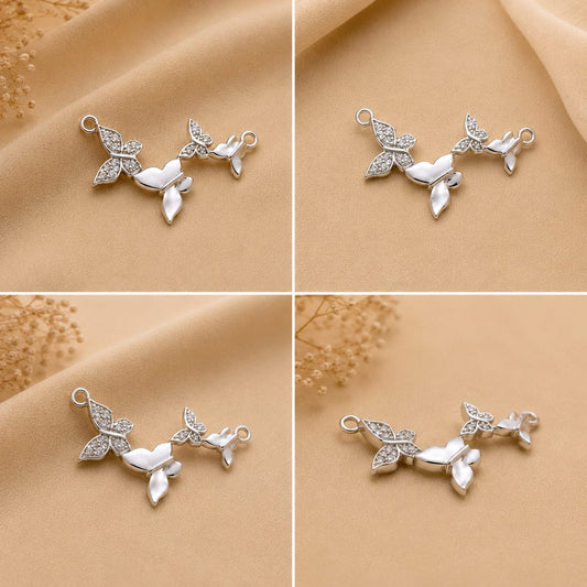 BUTTERFLY DESIGN SILVER 92.5 MANGALSUTRA PENDANT