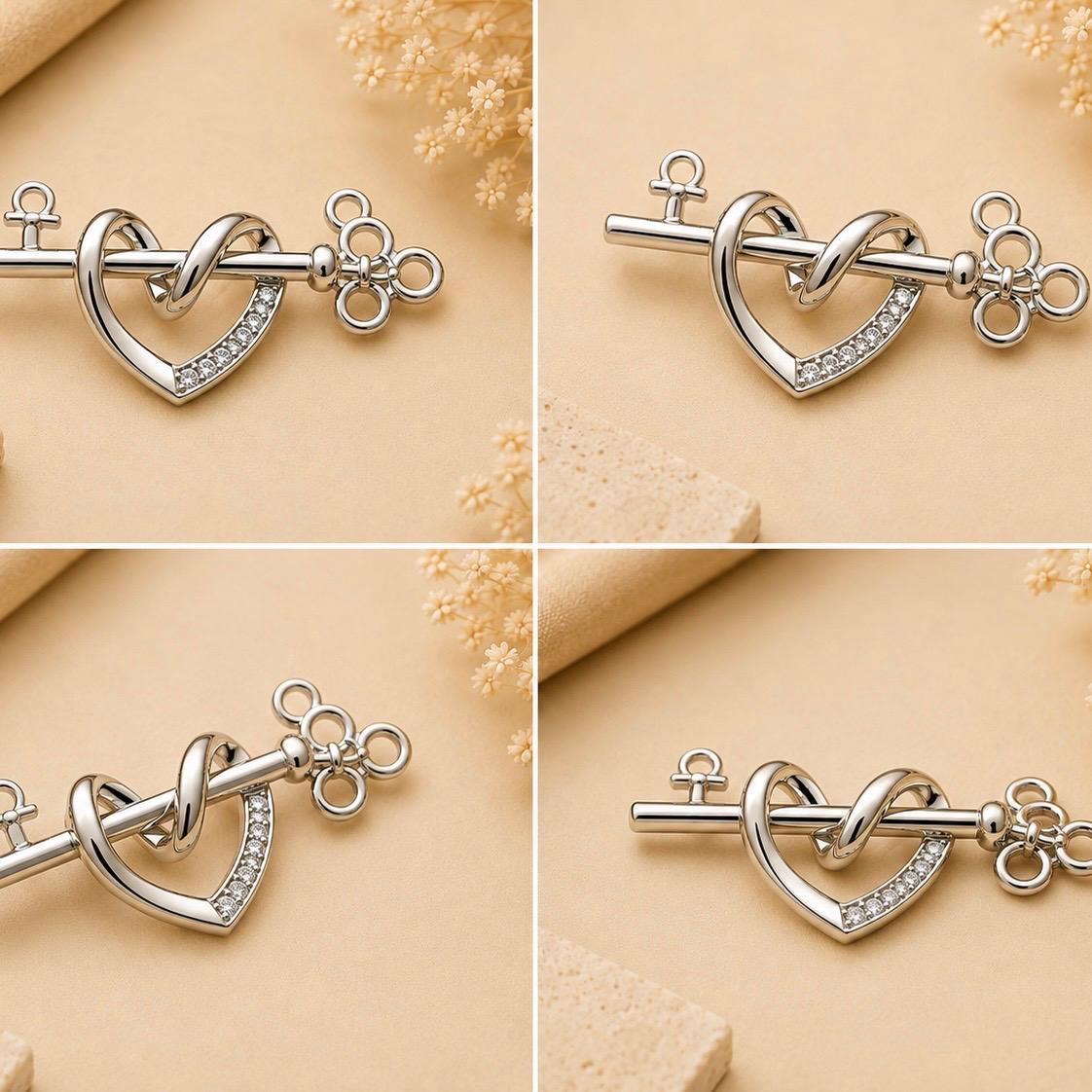 HEART SHAPE SILVER 92.5 MANGALSUTRA PENDANT