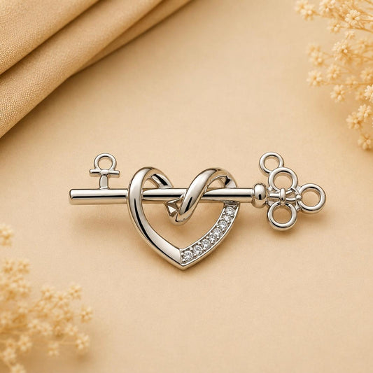 HEART SHAPE SILVER 92.5 MANGALSUTRA PENDANT