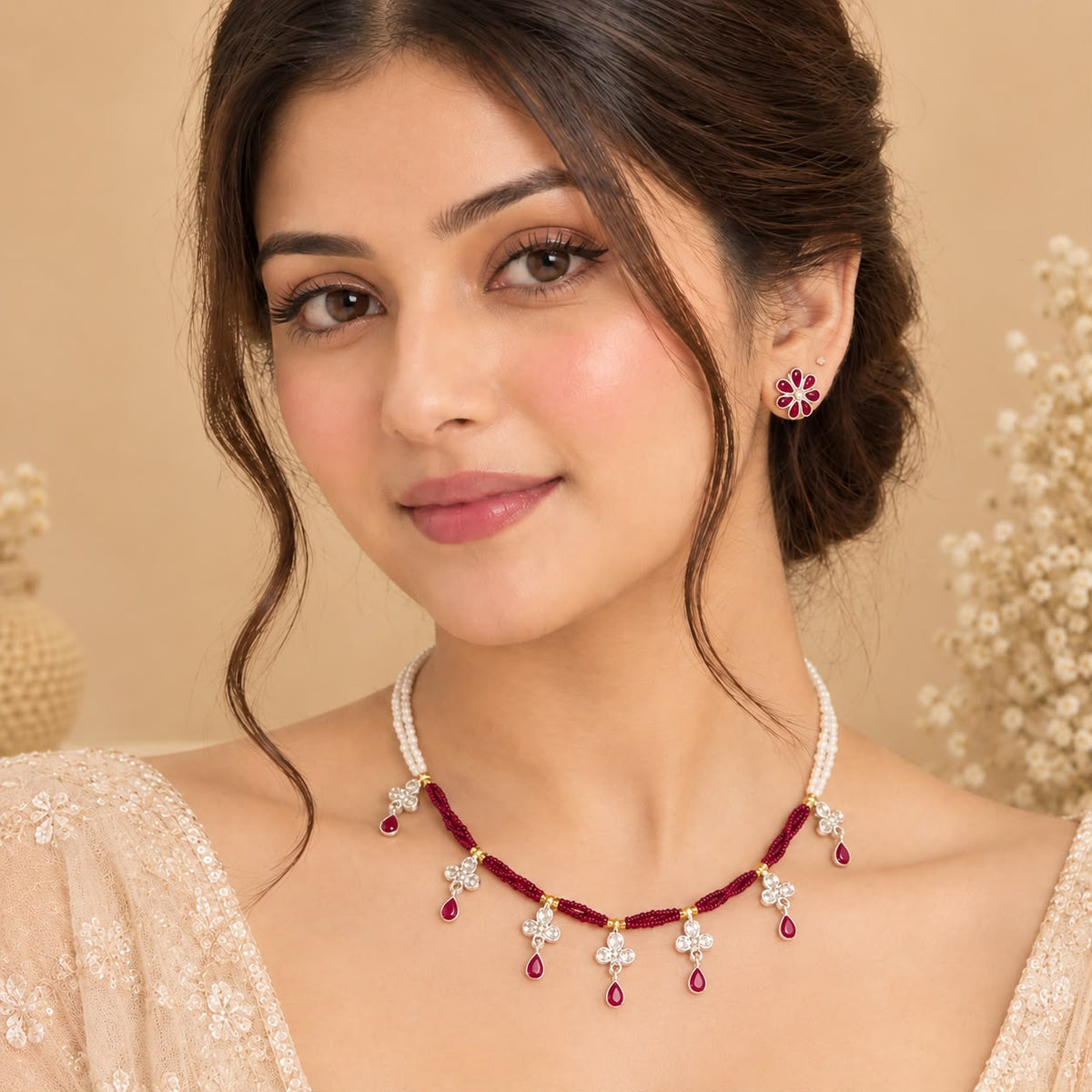 SILVER NECKLACE SET
