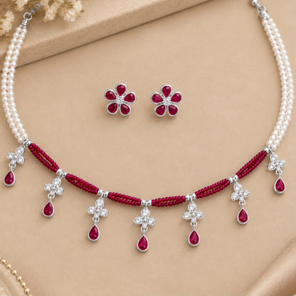 SILVER NECKLACE SET