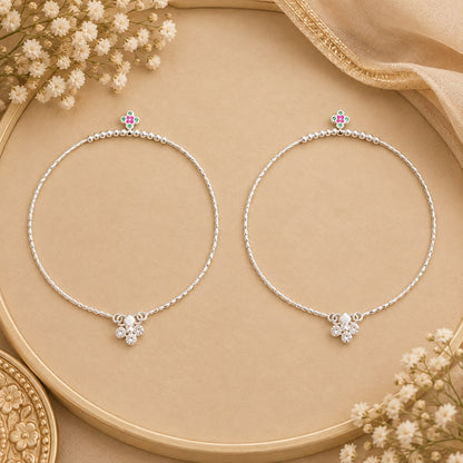 LIGHTWEIGHT SILVER PAYAL