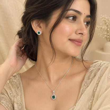 BEAUTIFULL SILVER PENDANT SET
