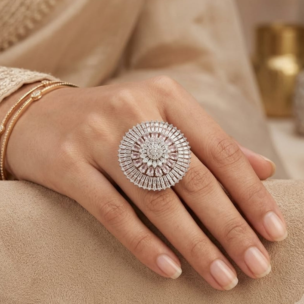 SILVER COCKTAIL RING