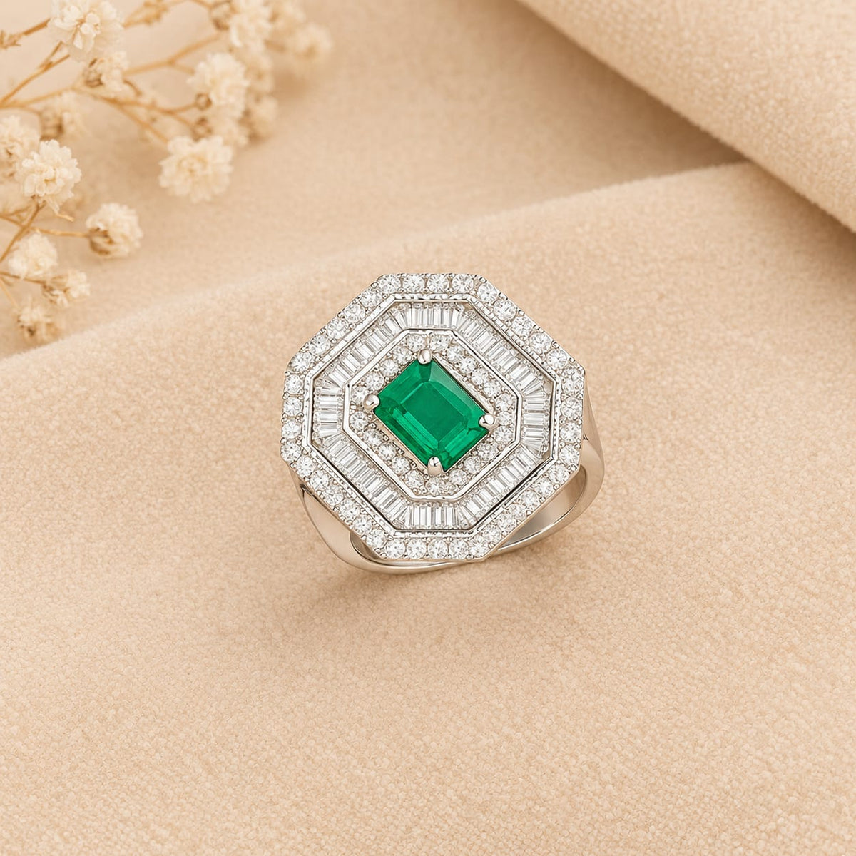 SILVER COCKTAIL RING