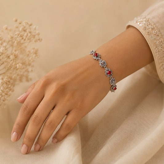 OXIDISED SILVER 92.5 BRACELET FOR  GIRLS