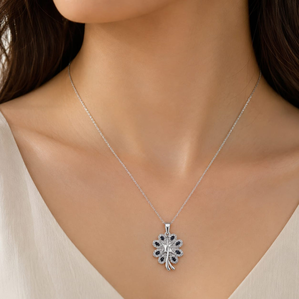 WINGS HEART SILVER 92.5 GIRLS CHAIN PENDANT