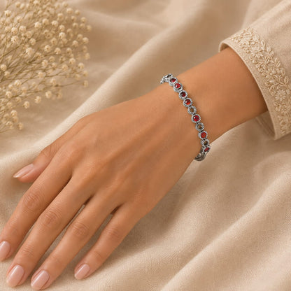 SILVER 92.5 KADA BRACELET FOR GIRLS
