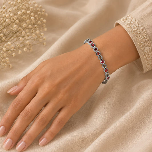SILVER 92.5 KADA BRACELET FOR GIRLS