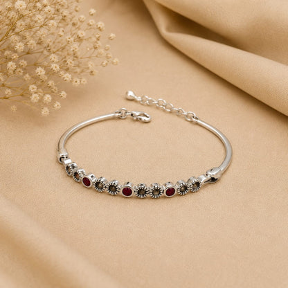 SILVER 92.5 KADA BRACELET FOR GIRLS