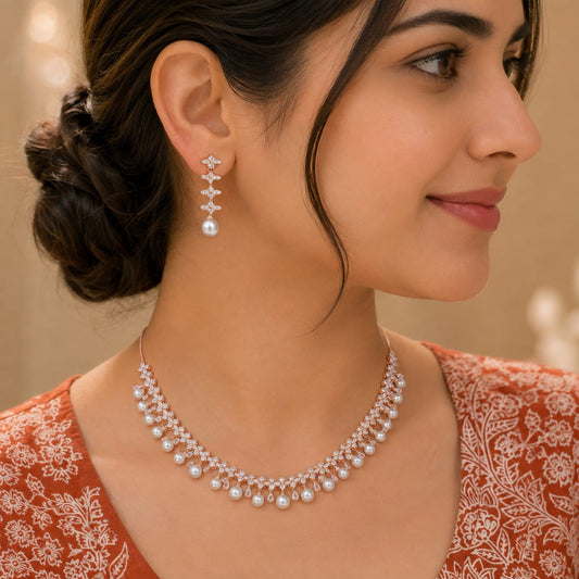 SILVER 92.5 NECKLACE SET