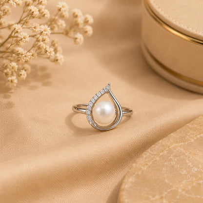 DROP DESIGN SILVER 92.5 RING