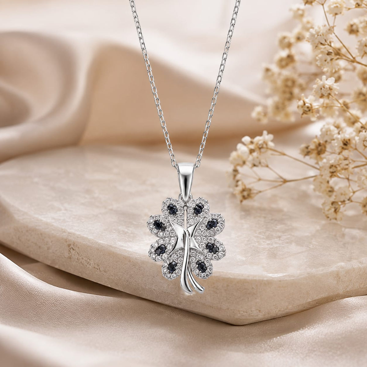 WINGS HEART SILVER 92.5 GIRLS CHAIN PENDANT