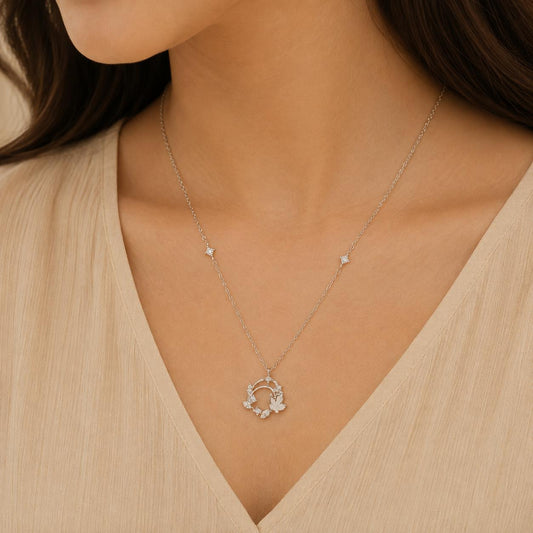 SILVER 92.5 CHAIN PENDANT FOR GIRLS