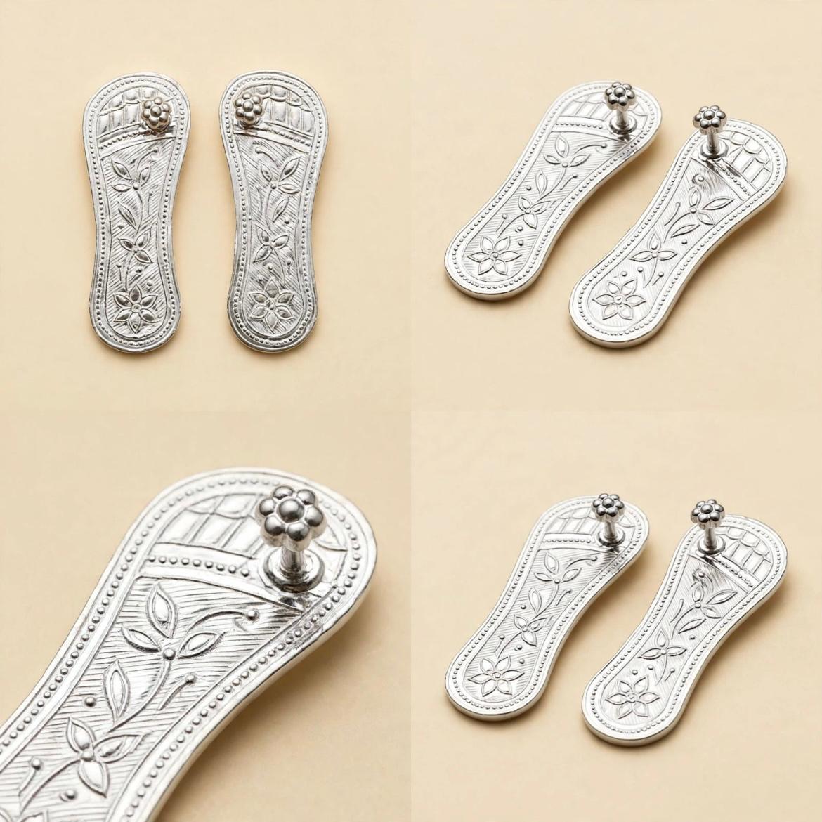SILVER CHARAN PADUKA