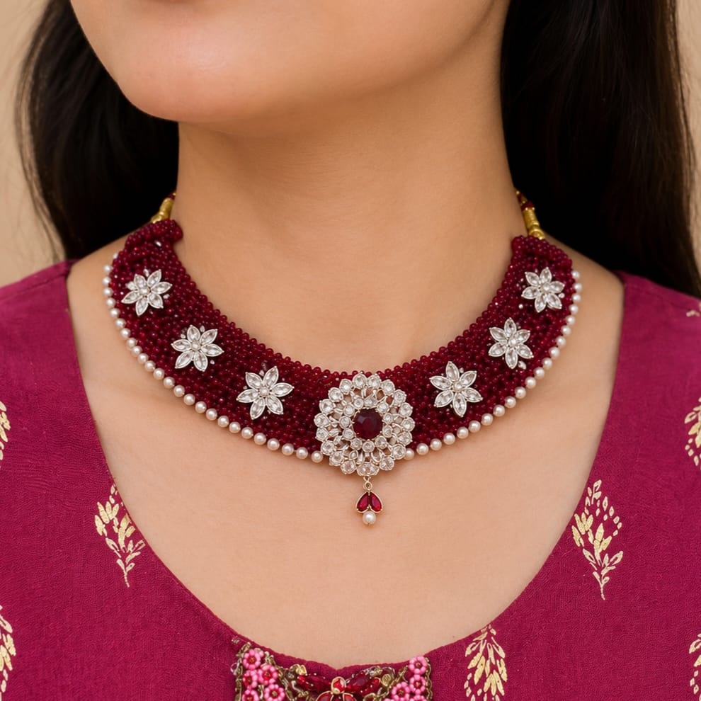 SILVER CHATAI NECKLACE