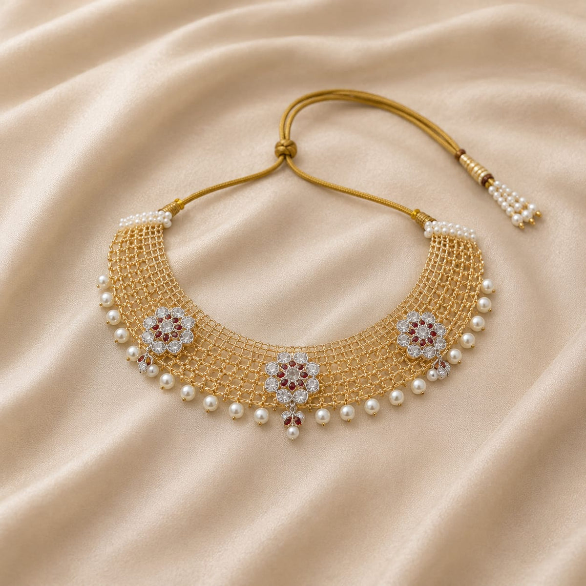 SILVER CHATAI NECKLACE