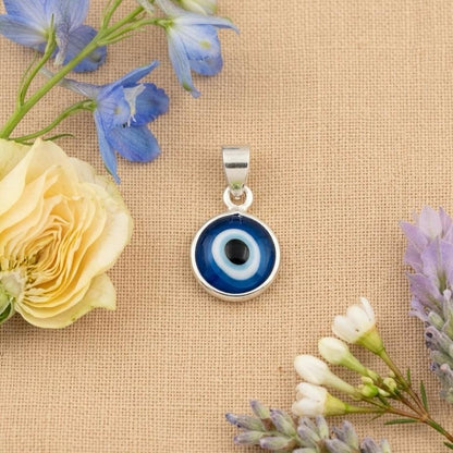 SILVER 92.5 EVIL EYE PENDANT