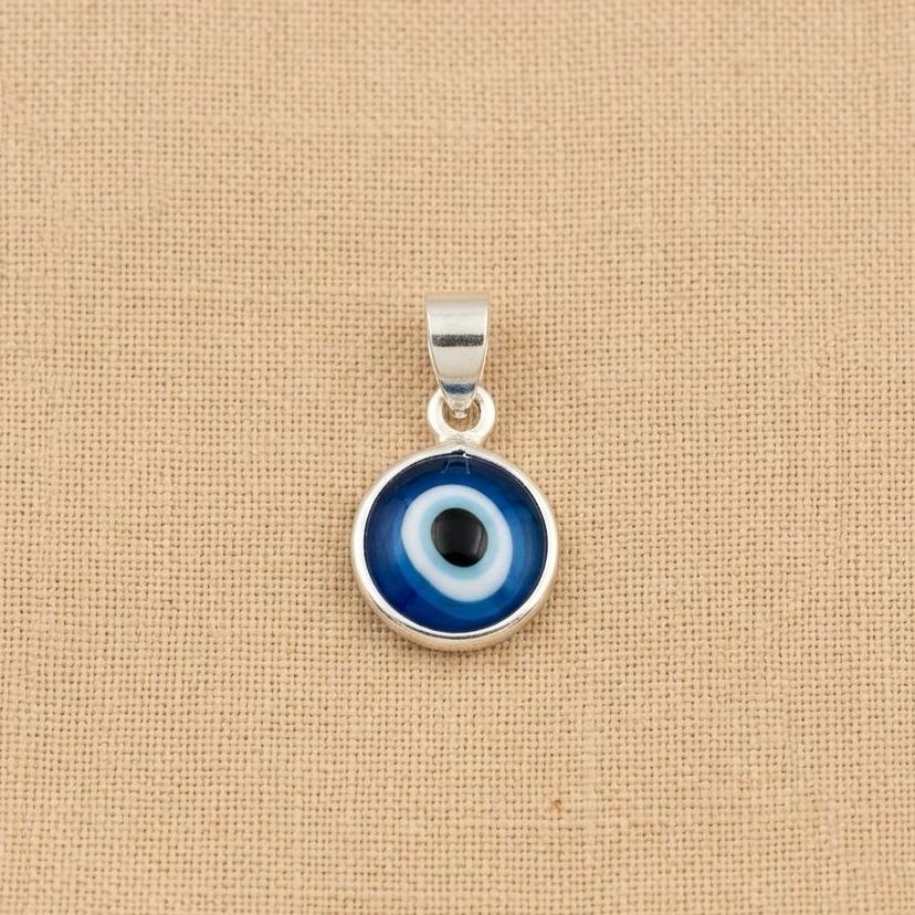 SILVER 92.5 EVIL EYE PENDANT
