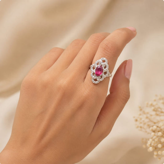 SILVER 92.5 RING FOR GIRLS
