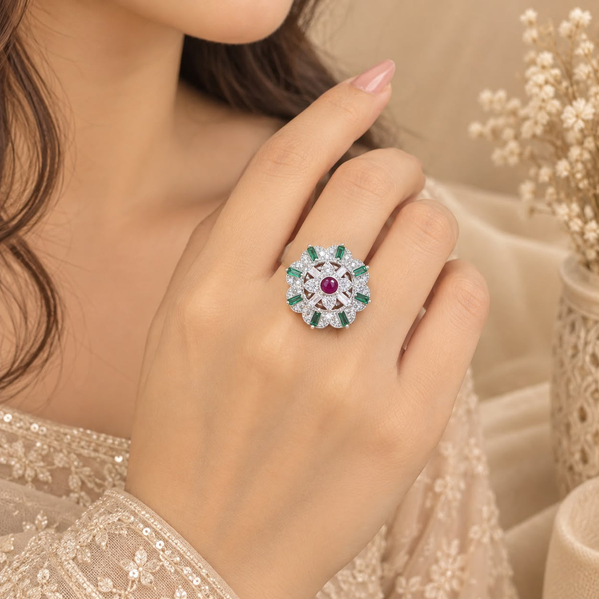 SILVER RING FOR GIRLS