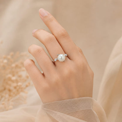 WHITE PEARL SILVER 92.5 RING