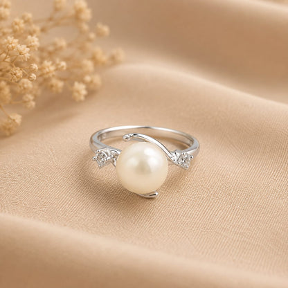 WHITE PEARL SILVER 92.5 RING
