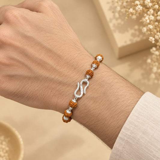 SILVER RUDRAKSH BRACELET