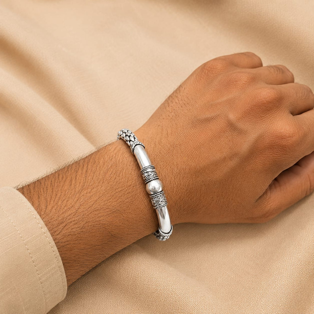 TURKISH KADA SILVER 92.5 FOR MENS