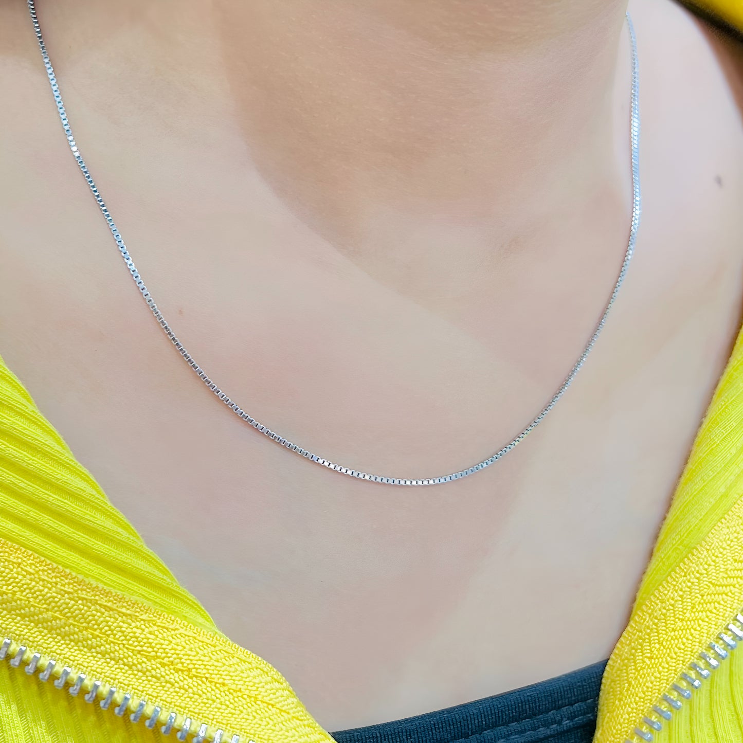 Elegant Silver Flat Chain for Women – Minimalist Daily Wear Chain