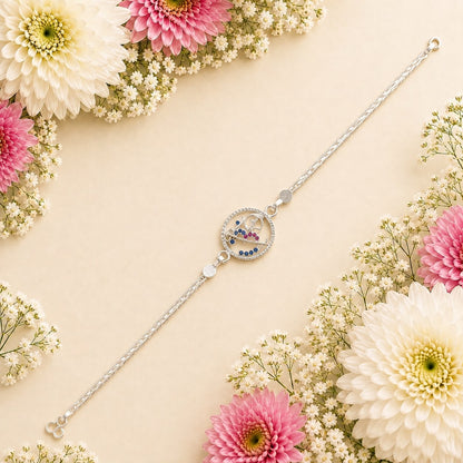 OM TRISHUL SILVER CHAIN RAKHI 92.5
